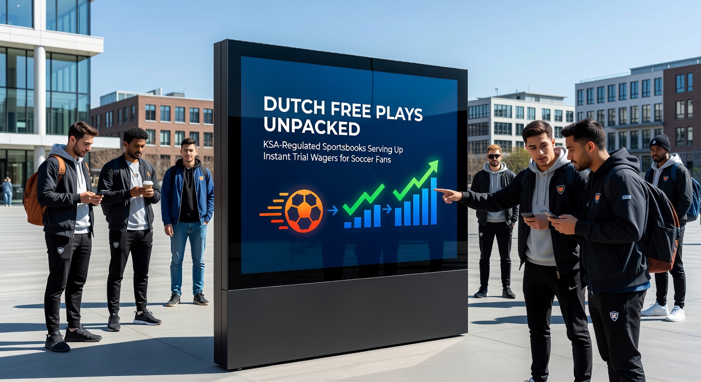 Schermafbeelding van een KSA-bookmaker-app met een free play op een Eredivisie-wedstrijd, inclusief odds en inzetknoppen
