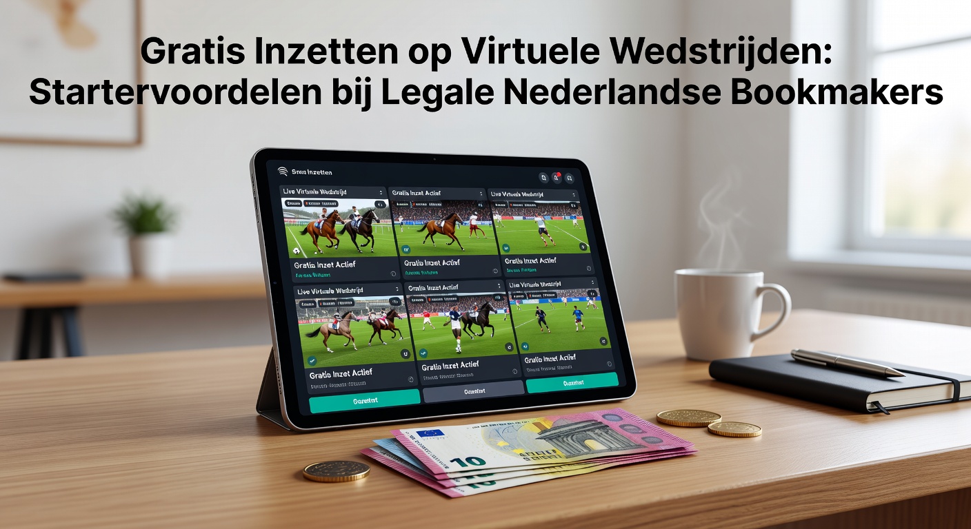Schermafbeelding van een virtuele voetbalwedstrijd op een Nederlands boekhoudplatform met gratis inzetopties voor starters