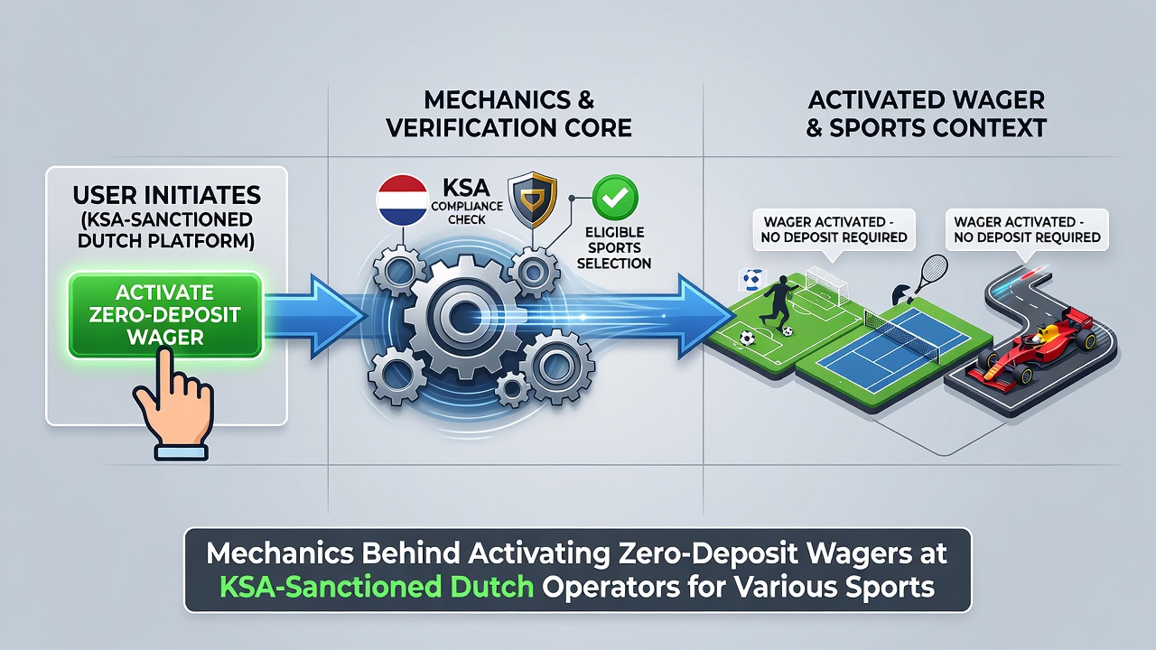 Technische interface voor activering van zero-deposit weddenschappen in sportmarkten bij KSA-operators