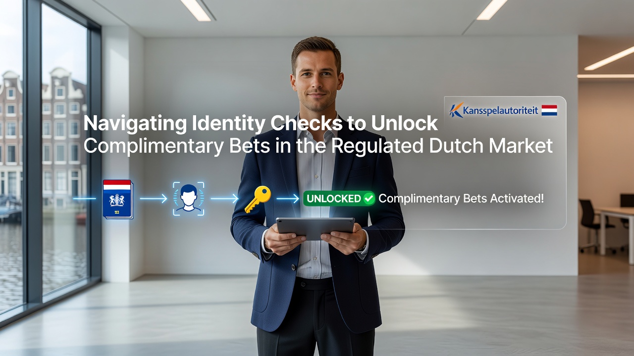 Illustratie van identiteitsverificatie proces bij Nederlandse bookmakers