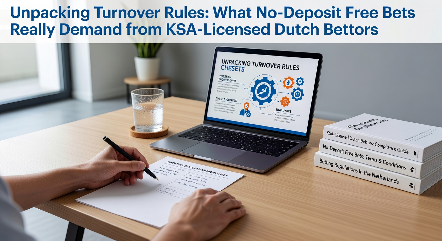 Grafiek met turnover eisen voor no-deposit free bets bij KSA-bookmakers, inclusief staafdiagrammen van veelvoorkomende multipliers