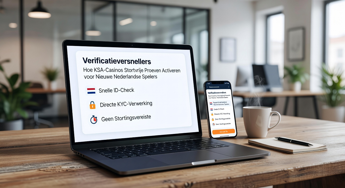 Schermafbeelding van een casino-app met succesvolle iDIN-verificatie en geactiveerde free spins, inclusief KSA-logo en Cruks-integratie voor Nederlandse spelers